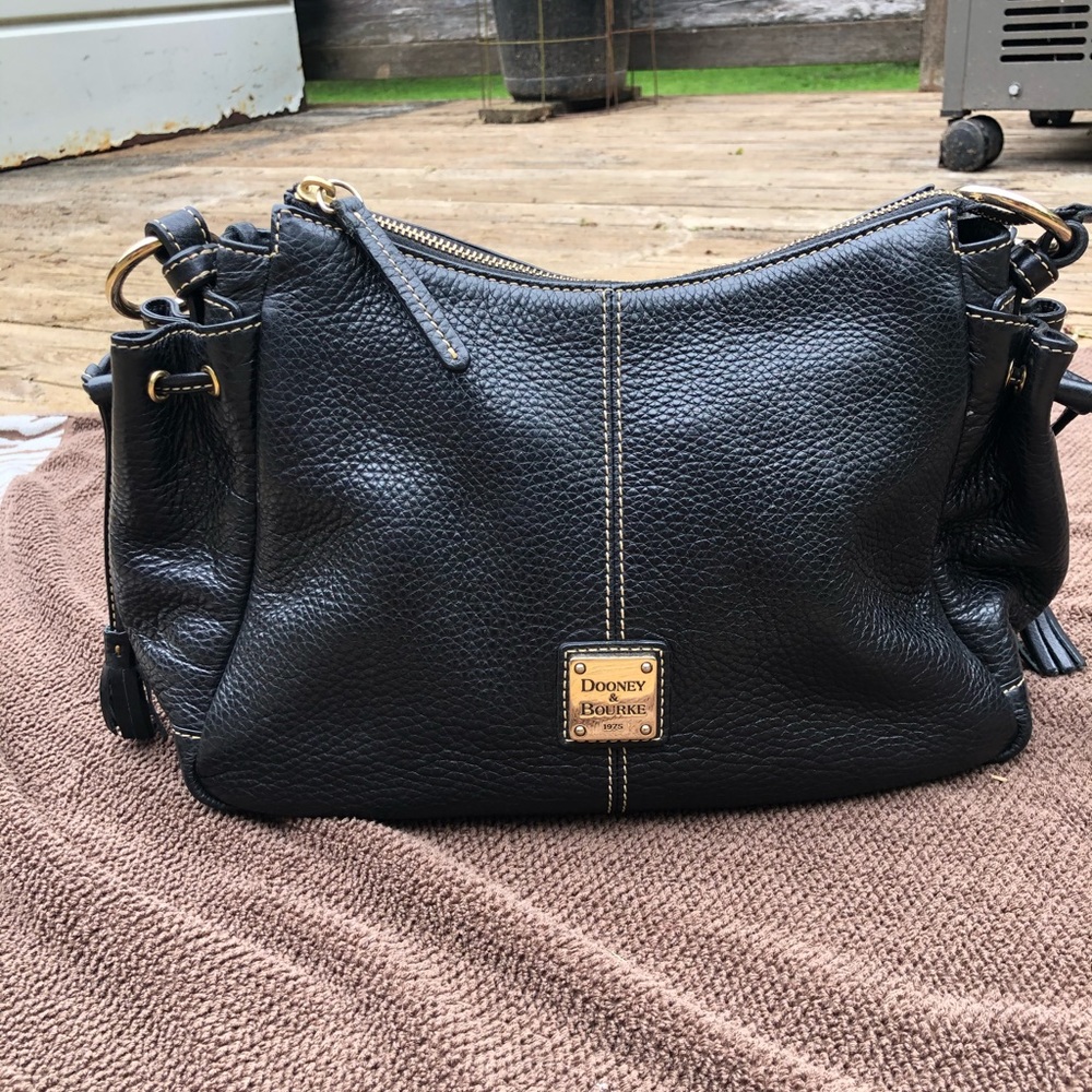 Dooney & Bourke Pebbled Leather Hobo Bag